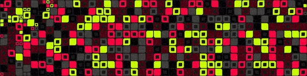 Abstrakte Farbe Geometrisches Mosaik Muster Generative Computergestützte Kunst Illustration Nachahmung — Stockvektor