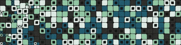 Abstrakt Farve Geometrisk Mosaik Mønster Generative Beregningsmæssige Kunst Illustration Efterligning – Stock-vektor