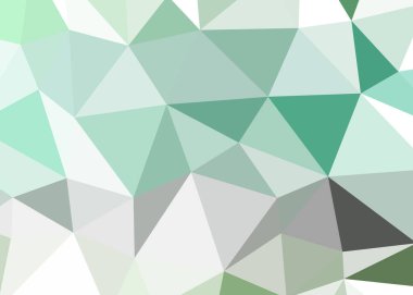 Dışbükey geometrik şekilli soyut renk arkaplanı, üçgen ve çokgen desenli illüstrasyon