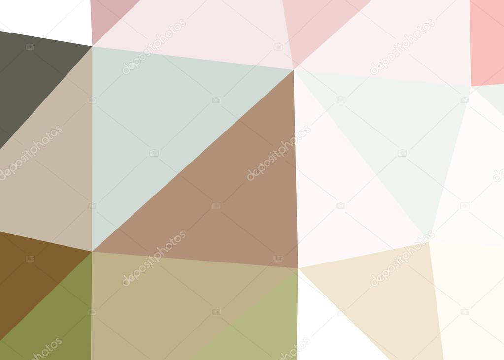 Abstract color background with convex geometric figures, illustration with triangles and polygons pattern