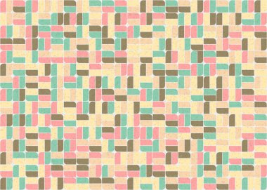 Soyut Geometrik Desen üretken hesaplama sanatı çizimi