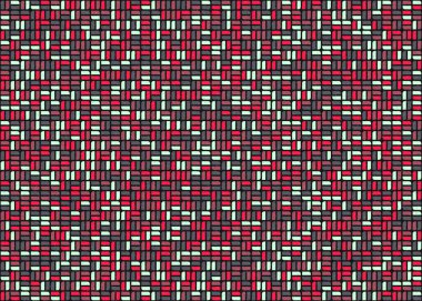 Soyut Geometrik Desen üretken hesaplama sanatı çizimi