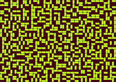 Soyut Geometrik Desen üretken hesaplama sanatı çizimi