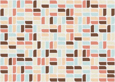 Soyut Geometrik Desen üretken hesaplama sanatı çizimi