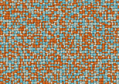 Soyut Geometrik Desen üretken hesaplama sanatı çizimi