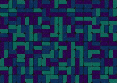 Soyut Geometrik Desen üretken hesaplama sanatı çizimi