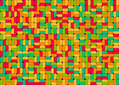 Soyut Geometrik Desen üretken hesaplama sanatı çizimi