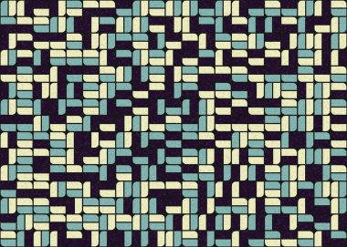 Soyut Geometrik Desen üretken hesaplama sanatı çizimi