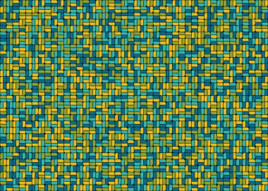 Soyut Geometrik Desen üretken hesaplama sanatı çizimi