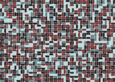 Soyut Geometrik Desen üretken hesaplama sanatı çizimi