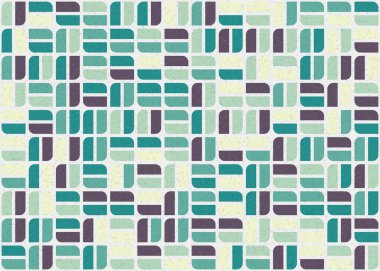 Soyut Geometrik Desen üretken hesaplama sanatı çizimi