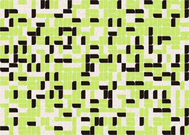 Soyut Geometrik Desen üretken hesaplama sanatı çizimi