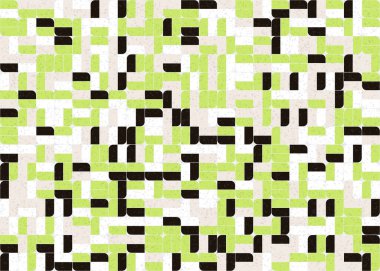 Soyut Geometrik Desen üretken hesaplama sanatı çizimi