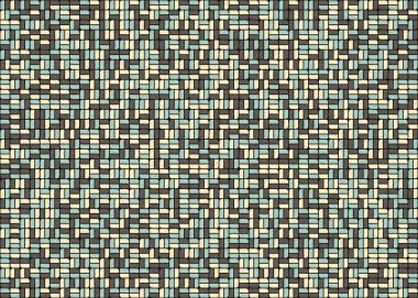 Soyut Geometrik Desen üretken hesaplama sanatı çizimi
