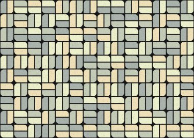 Soyut Geometrik Desen üretken hesaplama sanatı çizimi