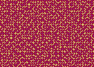 Soyut Geometrik Desen üretken hesaplama sanatı çizimi