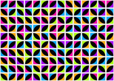 Soyut Geometrik Desen üretken hesaplama sanatı çizimi