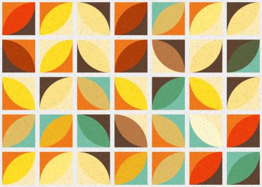 Soyut Geometrik Desen üretken hesaplama sanatı çizimi