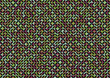 Soyut Geometrik Desen üretken hesaplama sanatı çizimi