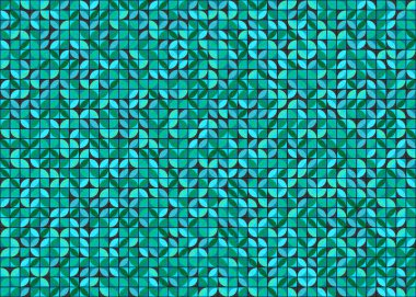 Soyut Geometrik Desen üretken hesaplama sanatı çizimi