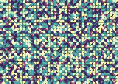 Soyut Geometrik Desen üretken hesaplama sanatı çizimi