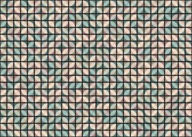 Soyut Geometrik Desen üretken hesaplama sanatı çizimi