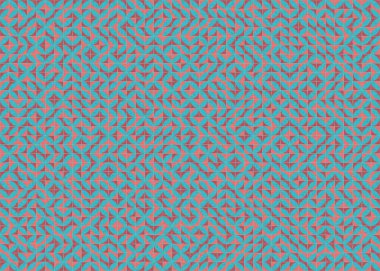 Soyut Geometrik Desen üretken hesaplama sanatı çizimi