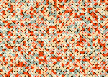 Soyut Geometrik Desen üretken hesaplama sanatı çizimi