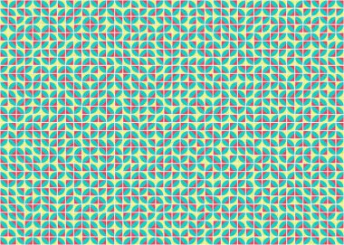 Soyut Geometrik Desen üretken hesaplama sanatı çizimi