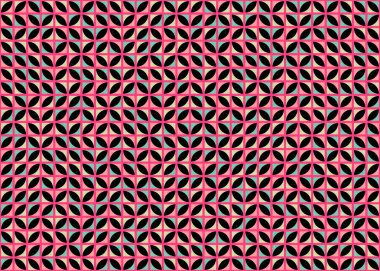 Soyut Geometrik Desen üretken hesaplama sanatı çizimi