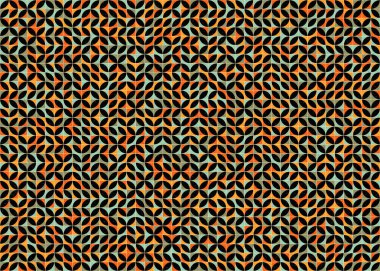 Soyut Geometrik Desen üretken hesaplama sanatı çizimi