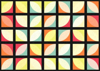 Soyut Geometrik Desen üretken hesaplama sanatı çizimi