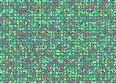 Soyut Geometrik Desen üretken hesaplama sanatı çizimi