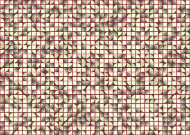 Soyut Geometrik Desen üretken hesaplama sanatı çizimi