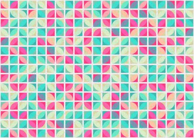 Soyut Geometrik Desen üretken hesaplama sanatı çizimi