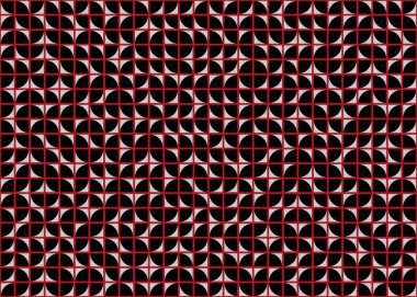 Soyut Geometrik Desen üretken hesaplama sanatı çizimi