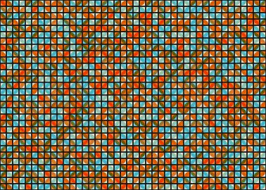 Soyut Geometrik Desen üretken hesaplama sanatı çizimi