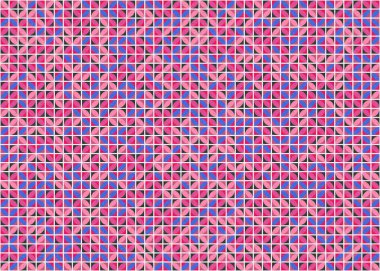 Soyut Geometrik Desen üretken hesaplama sanatı çizimi