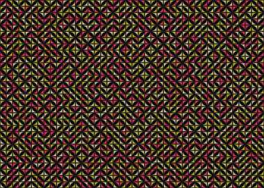 Soyut Geometrik Desen üretken hesaplama sanatı çizimi