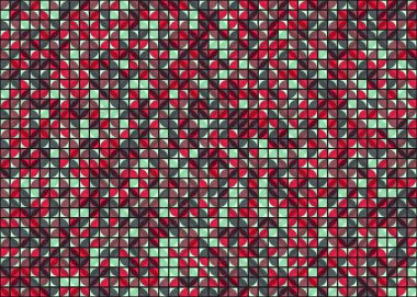 Soyut Geometrik Desen üretken hesaplama sanatı çizimi