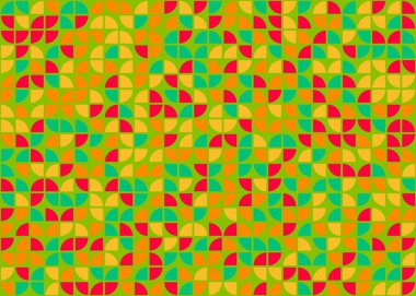 Soyut Geometrik Desen üretken hesaplama sanatı çizimi