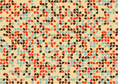 Soyut Geometrik Desen üretken hesaplama sanatı çizimi