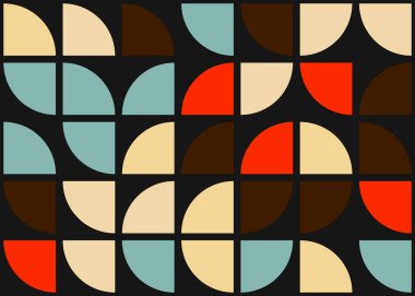 Soyut Geometrik Desen üretken hesaplama sanatı çizimi