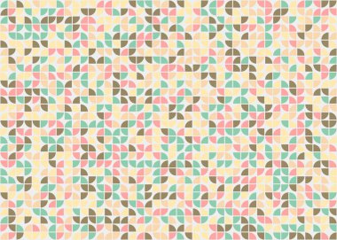 Soyut Geometrik Desen üretken hesaplama sanatı çizimi