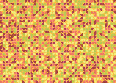 Soyut Geometrik Desen üretken hesaplama sanatı çizimi