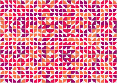 Soyut Geometrik Desen üretken hesaplama sanatı çizimi