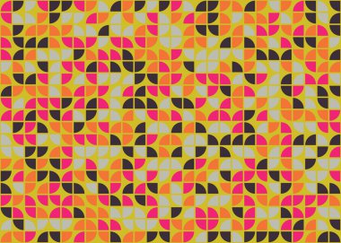 Soyut Geometrik Desen üretken hesaplama sanatı çizimi