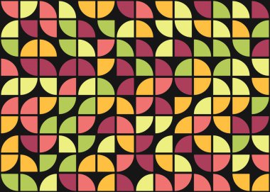 Soyut Geometrik Desen üretken hesaplama sanatı çizimi