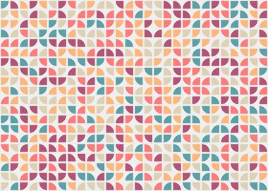 Soyut Geometrik Desen üretken hesaplama sanatı çizimi