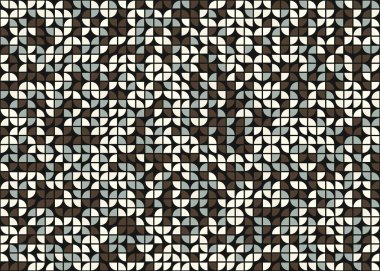 Soyut Geometrik Desen üretken hesaplama sanatı çizimi